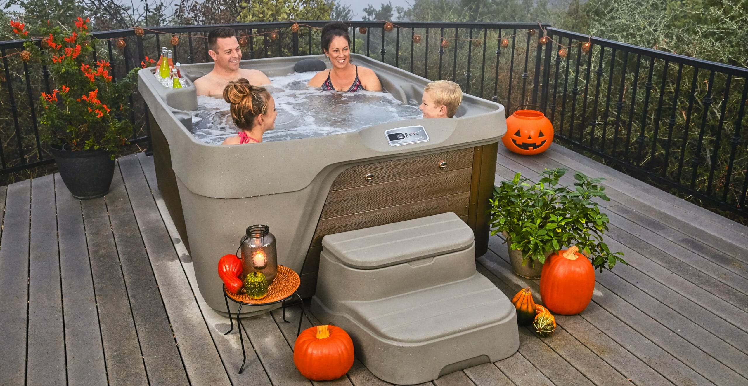 Trick or Treat: A Hot Tub Halloween